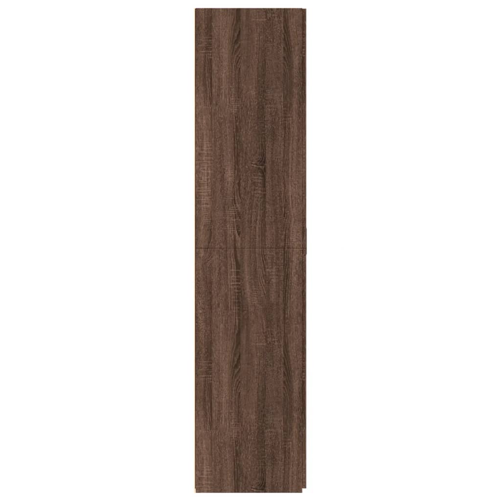 Highboard Brown Oak 70x42.5x185 cm Engineered Wood